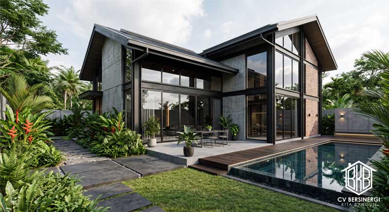 Desain Villa Industrial