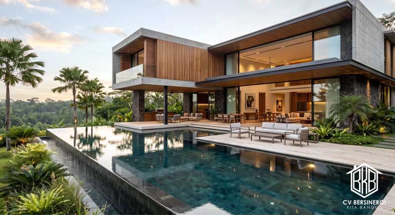 Desain Villa Minimalis Mewah