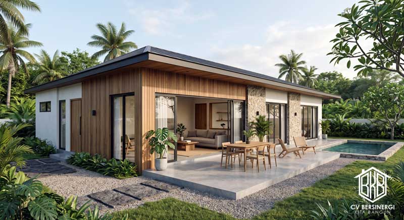 Desain Villa Minimalis Sederhana