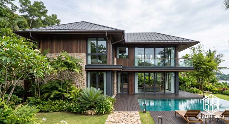 Desain Villa Tropis